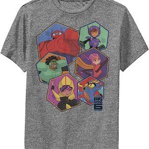 Disney Hero 6 Series Big Six Hex Boys Short Sleeve Tee Shirt